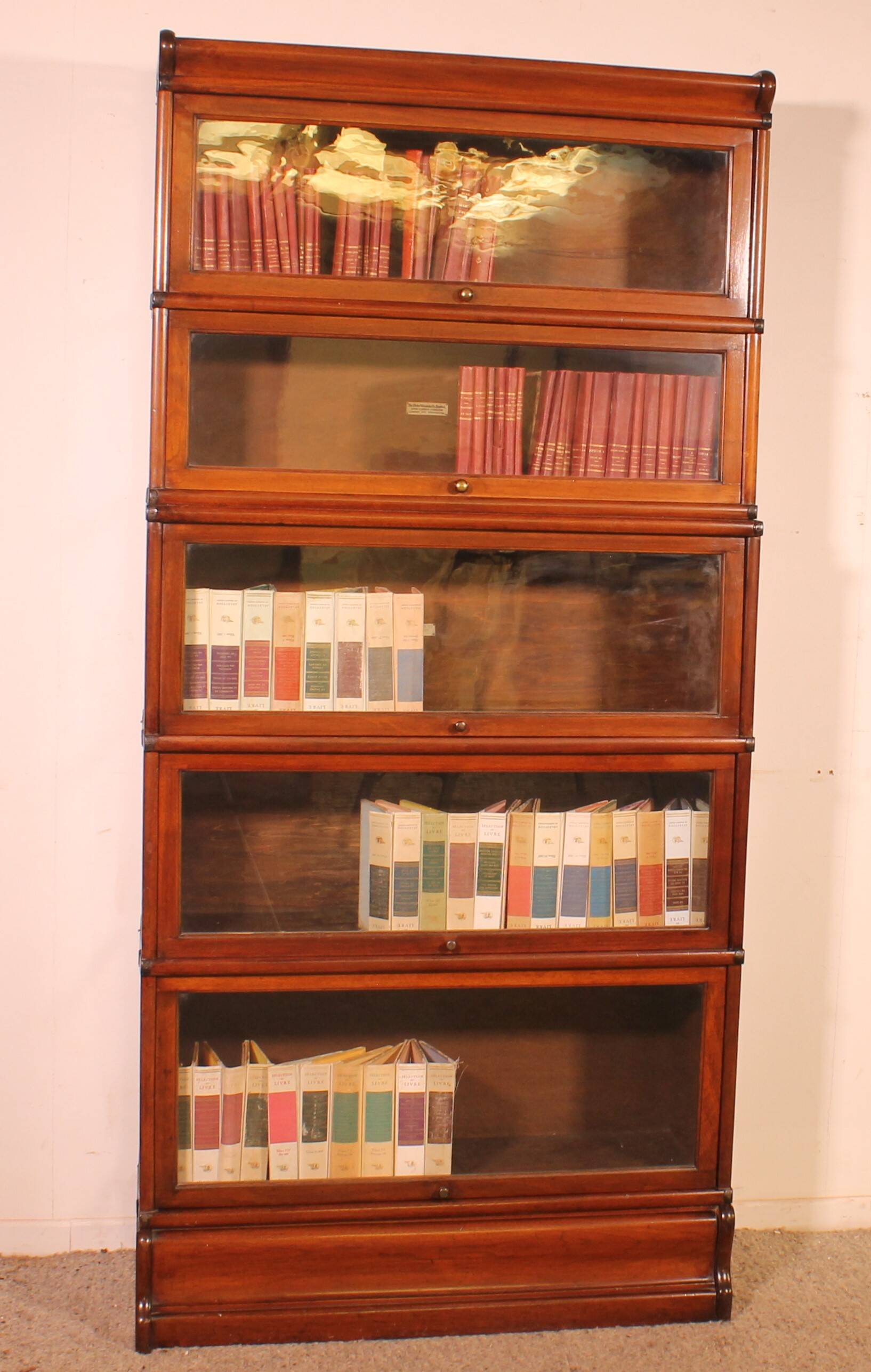 Globe Wernicke 5-Piece Mahogany Bookcase