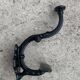 Set of 5 old cast iron hooks