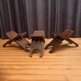 A set of three stools  designed by Don S. Shoemaker, Señal SA, Mexico, 1960s