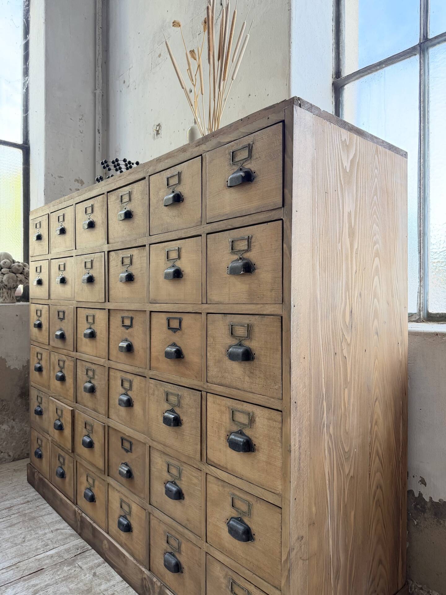 1950s pine workbench XL 160cm