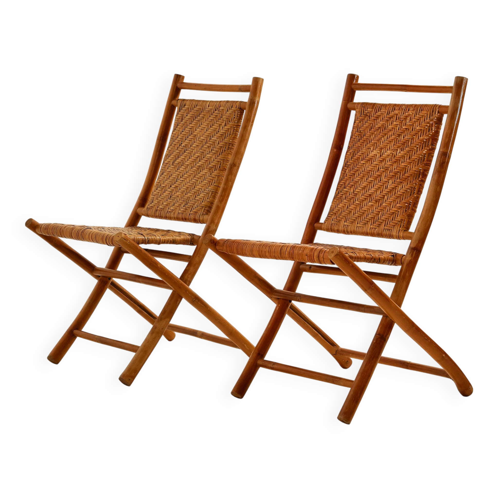 Foldable bamboo chair