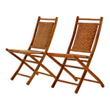 Foldable bamboo chair