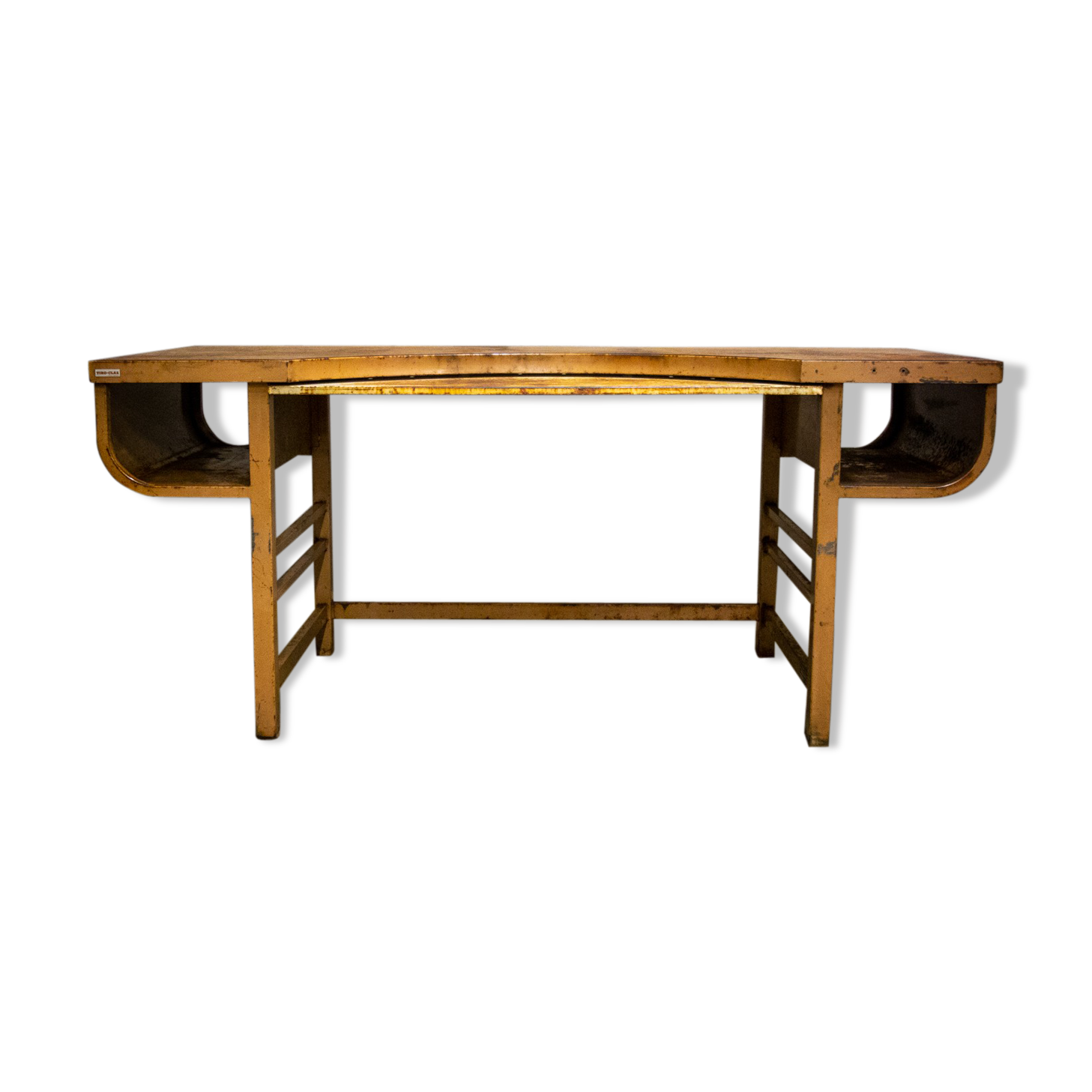 Industrial mailroom desk - patina - France 1950s
