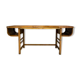 Industrial mailroom desk - patina - France 1950s