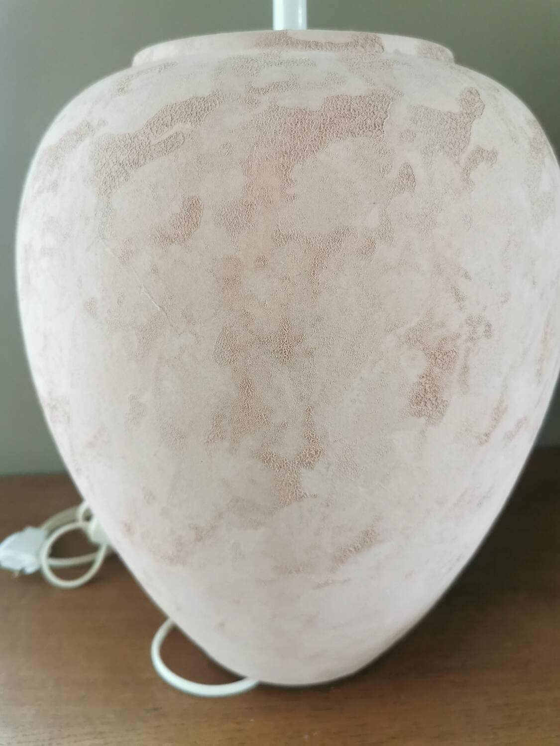 Vintage terracotta lamp base
