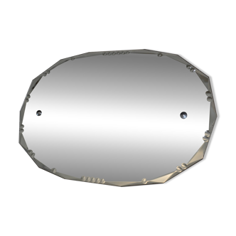 Miroir ciselé biseauté art déco