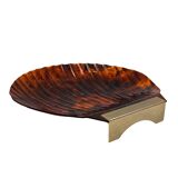 Hollywood regency shell shaped centerpiece, Italy 1970s