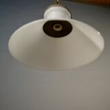 White opaline hanging lamp