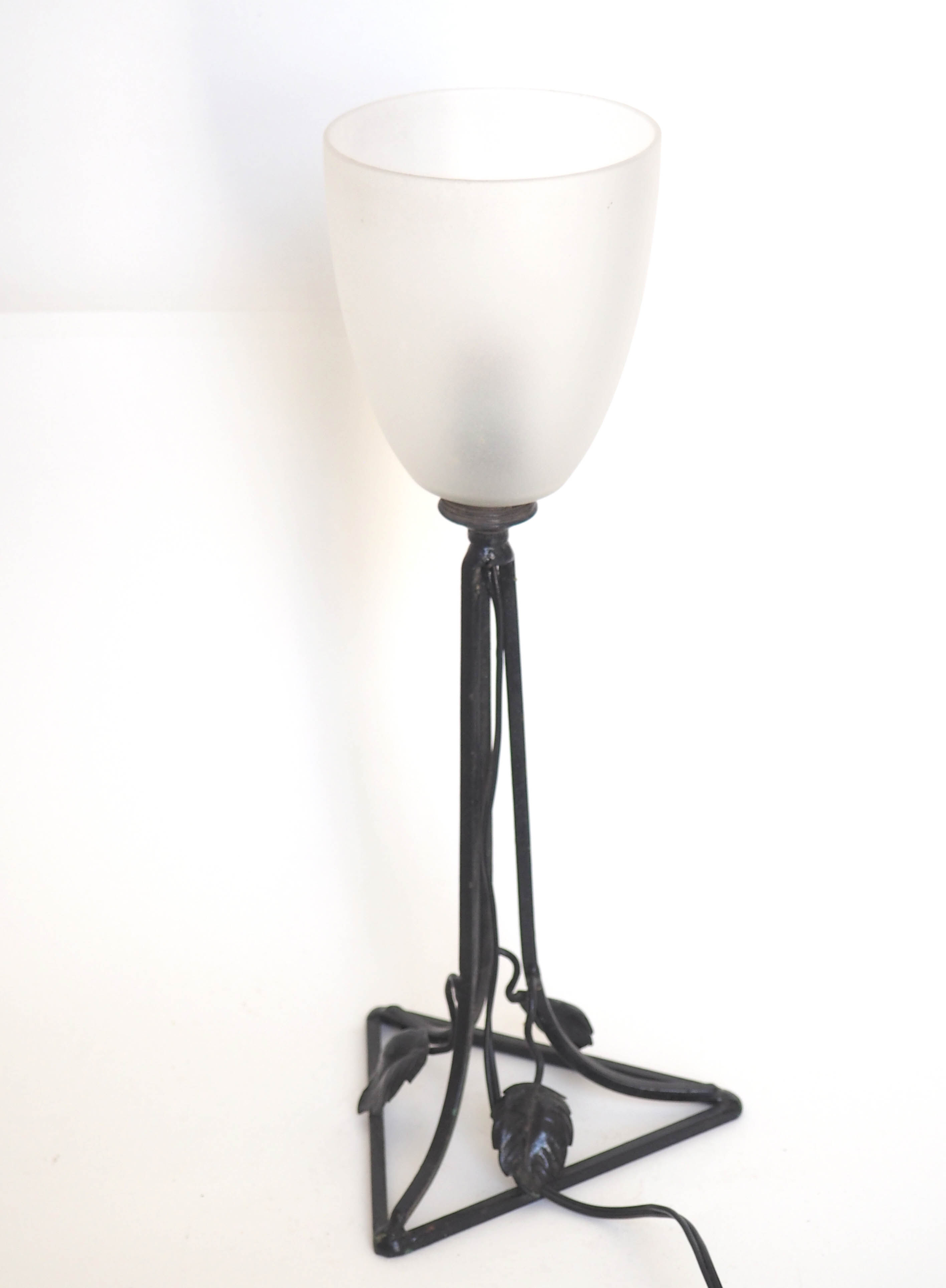 Lampe art nouveau opaline
