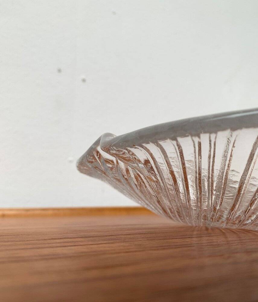 Vintage Swedish Glass Bowl from Pukeberg Glass, 1970s