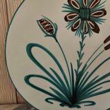 Large flowery dish by Robert Picault's workshop