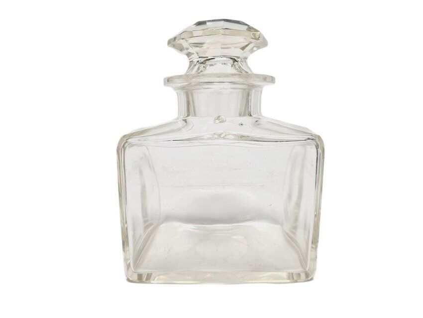 Biedermeier crystal tea box, Germany, 1890s