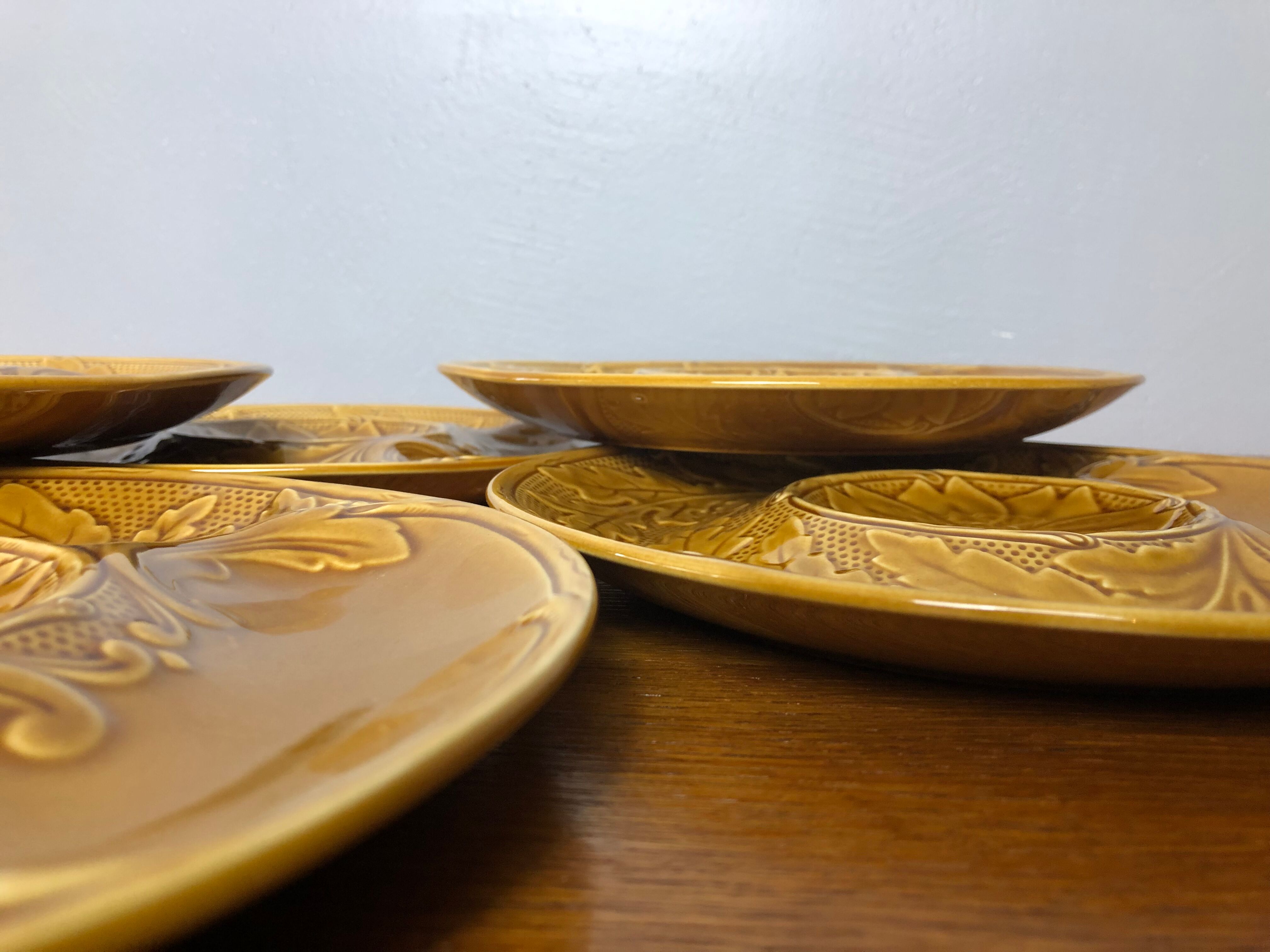 6 artichoke plates in Gien earthenware