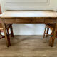 Oak farmhouse table