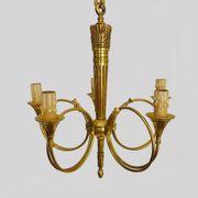 Chandelier Aux Trompes de Chasses in bronze 5 lights Louis XVI-Directoire style