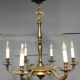 Louis XVI gilded bronze chandelier