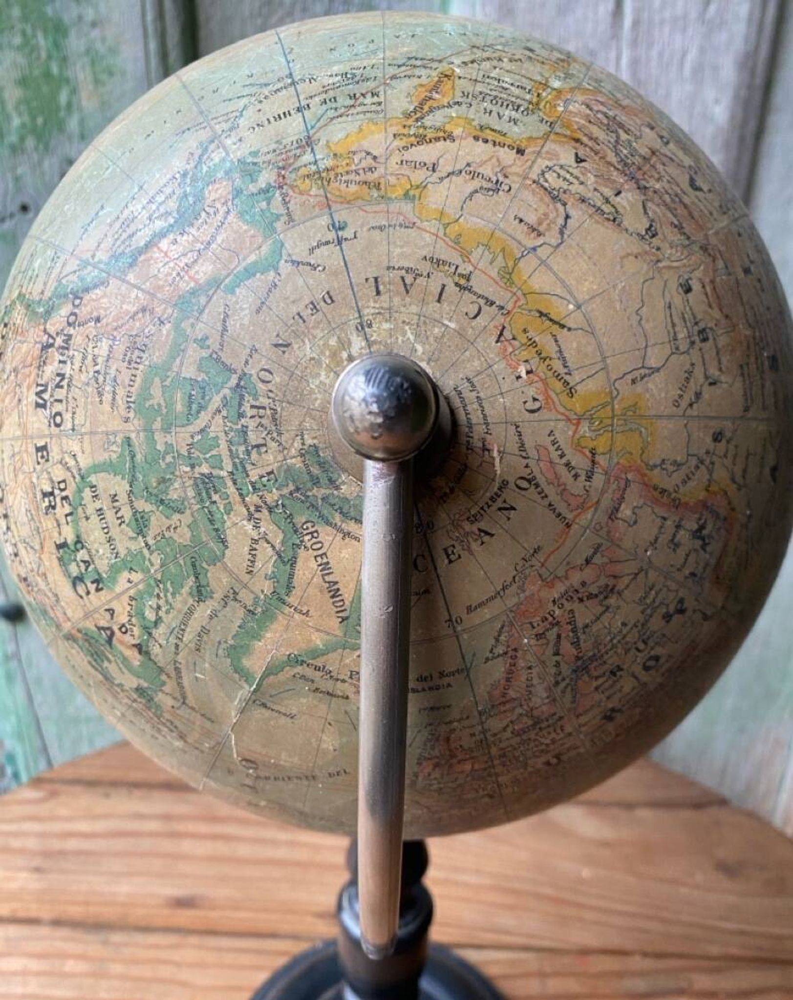 Ancien Globe Terrestre J. Lebègue & Cie, Paris — Environ 1885 / 1890 (Édition