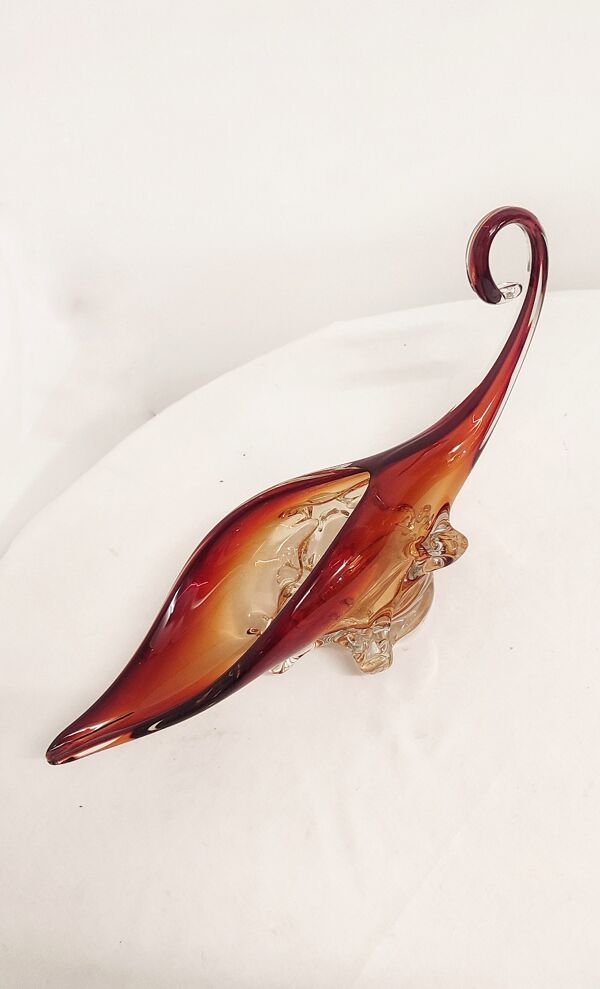 Centre de table en verre de Murano. Italie, années 1960.