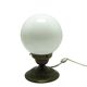 Art Deco table lamp, white glass, Poland, 1930s.