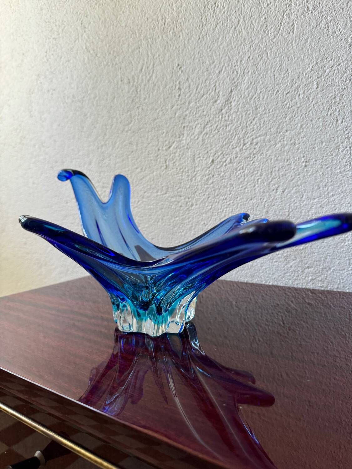 Blue crystal cup from the 60s