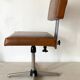 Vintage industrial office chair in skaï