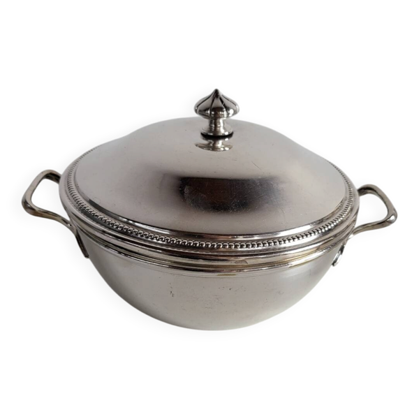 Légumier Plat de service en métal argenté