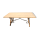 Monastery table in stripped solid oak