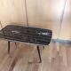 Coffee table formica feet compass glass tray 1960