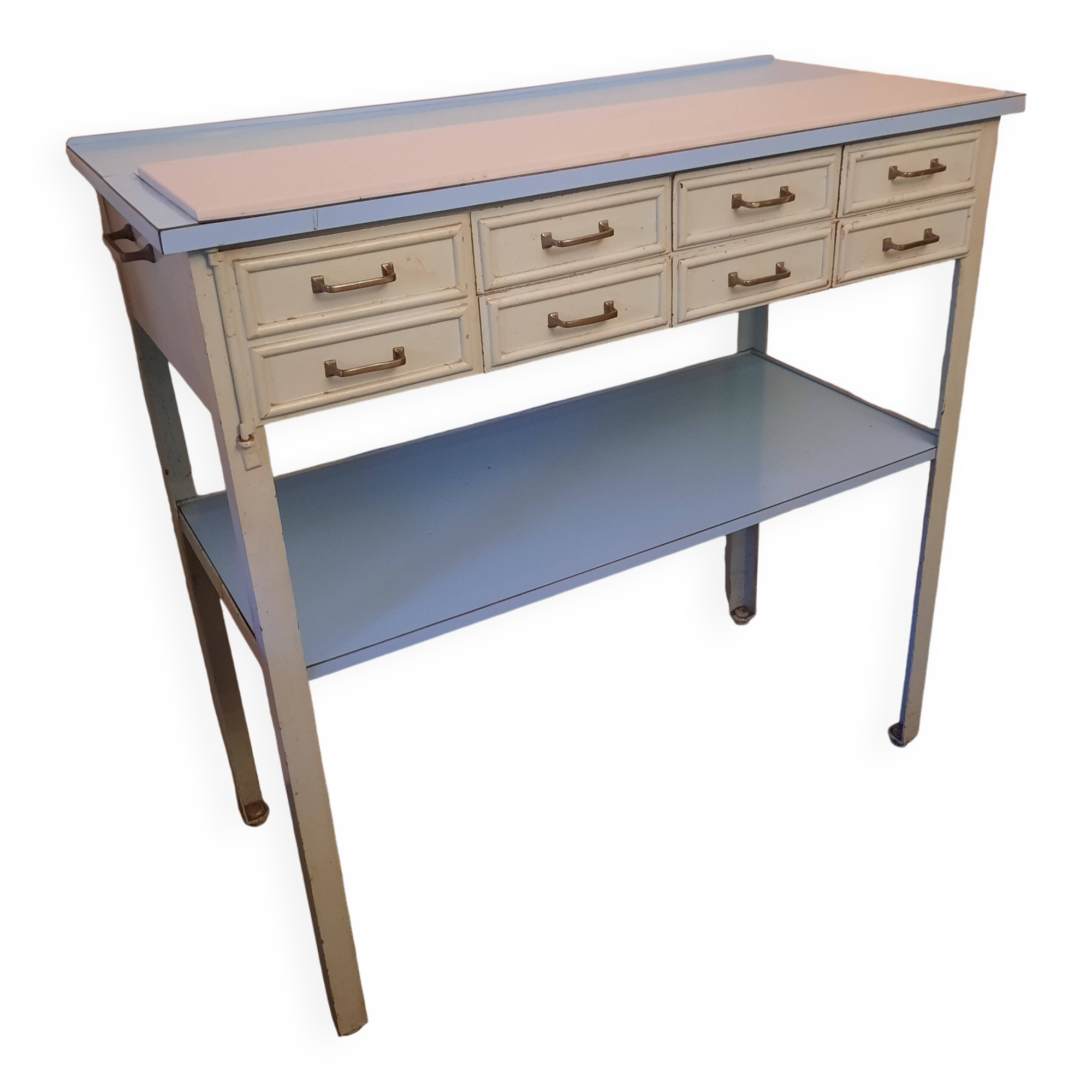 1950s dentist console cabinet