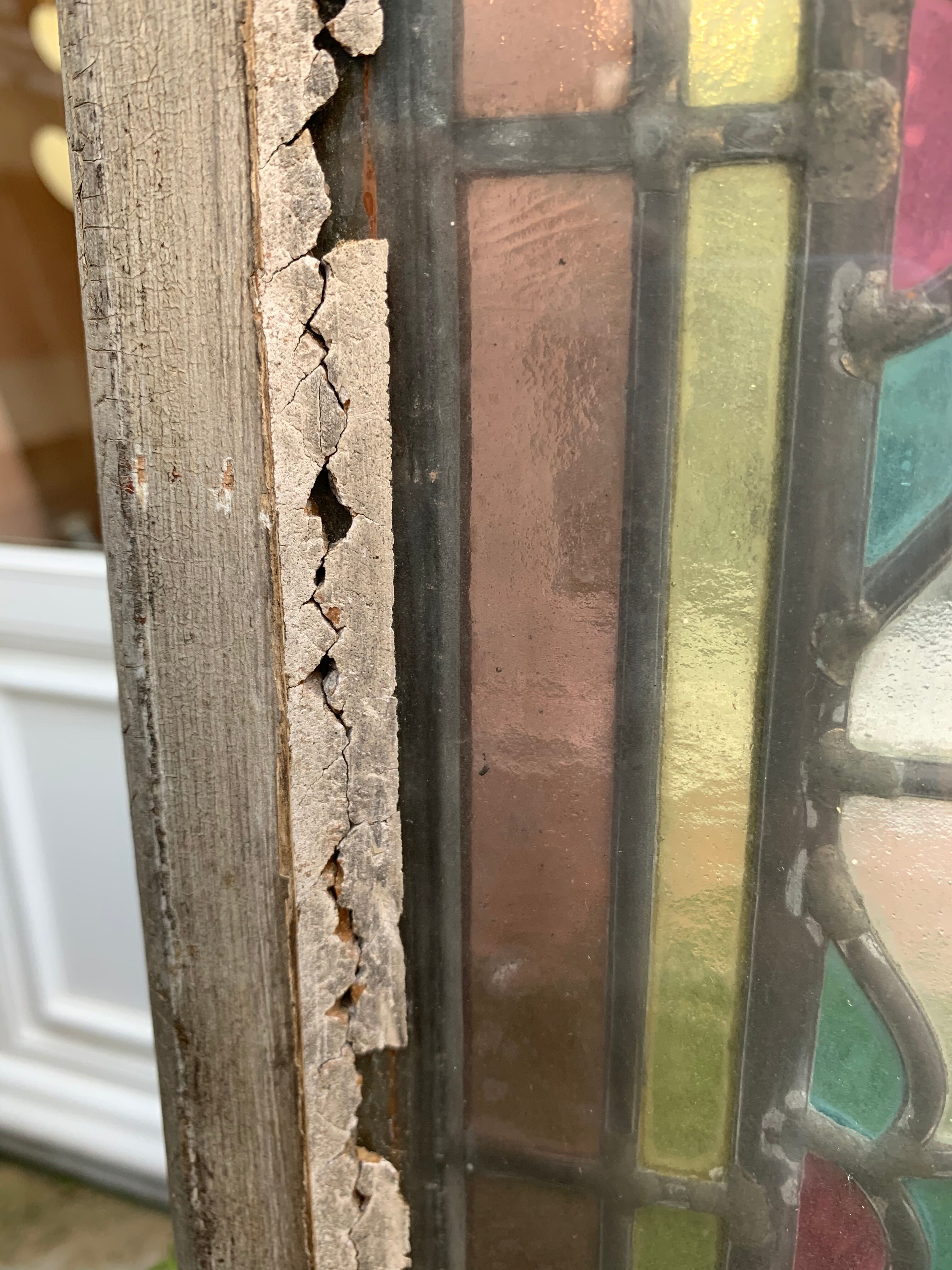 Cabochon stained glass 155x30