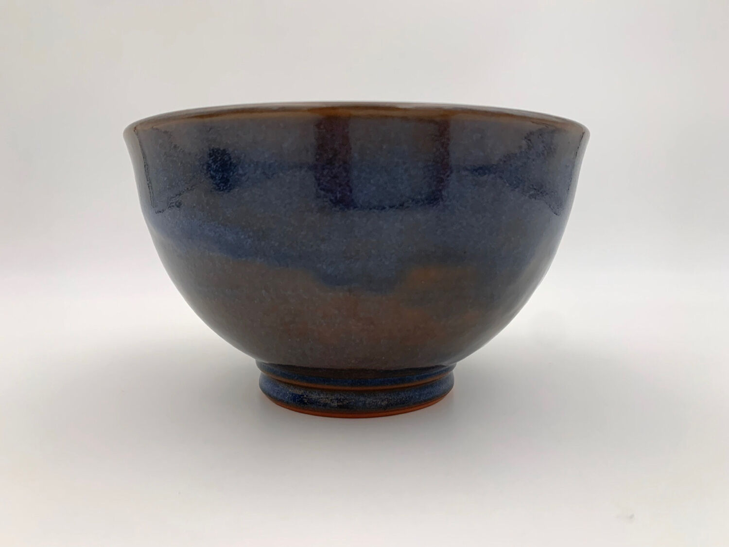Blue ceramic bowl signed Salvatore PARISI / Contemporary art