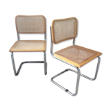 Pair of chairs Marcel Breuer Cesca B32