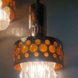 3-light ceiling chandelier RAAK space-age 1970