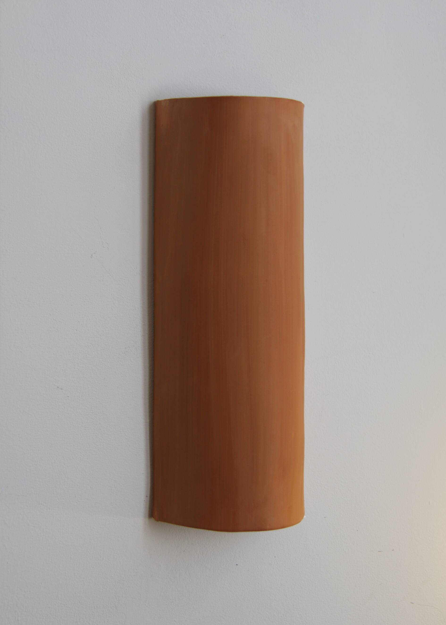 Large terracotta wall light