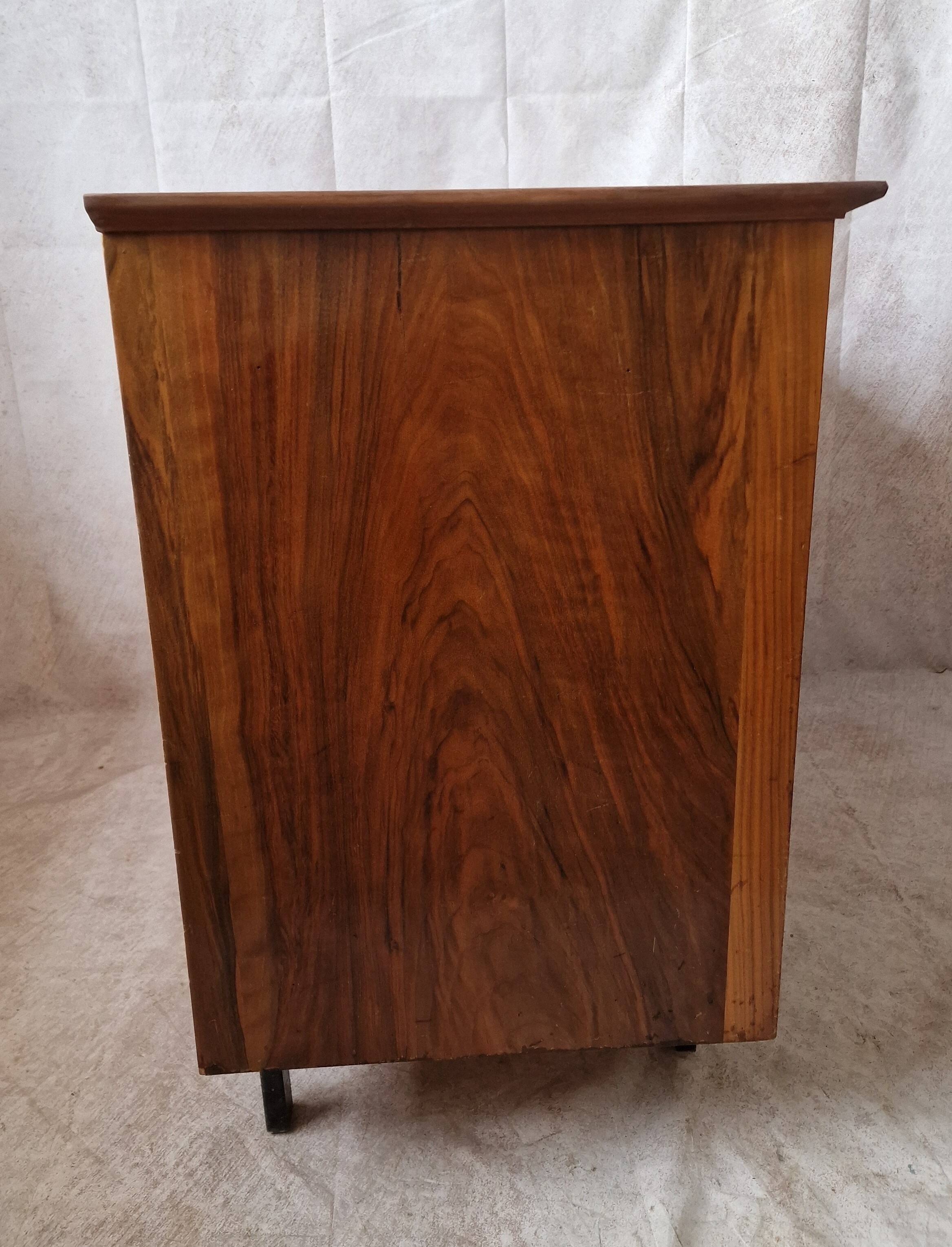 Vintage walnut chest of drawers