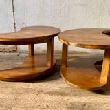 Table basse vintage en bois massif