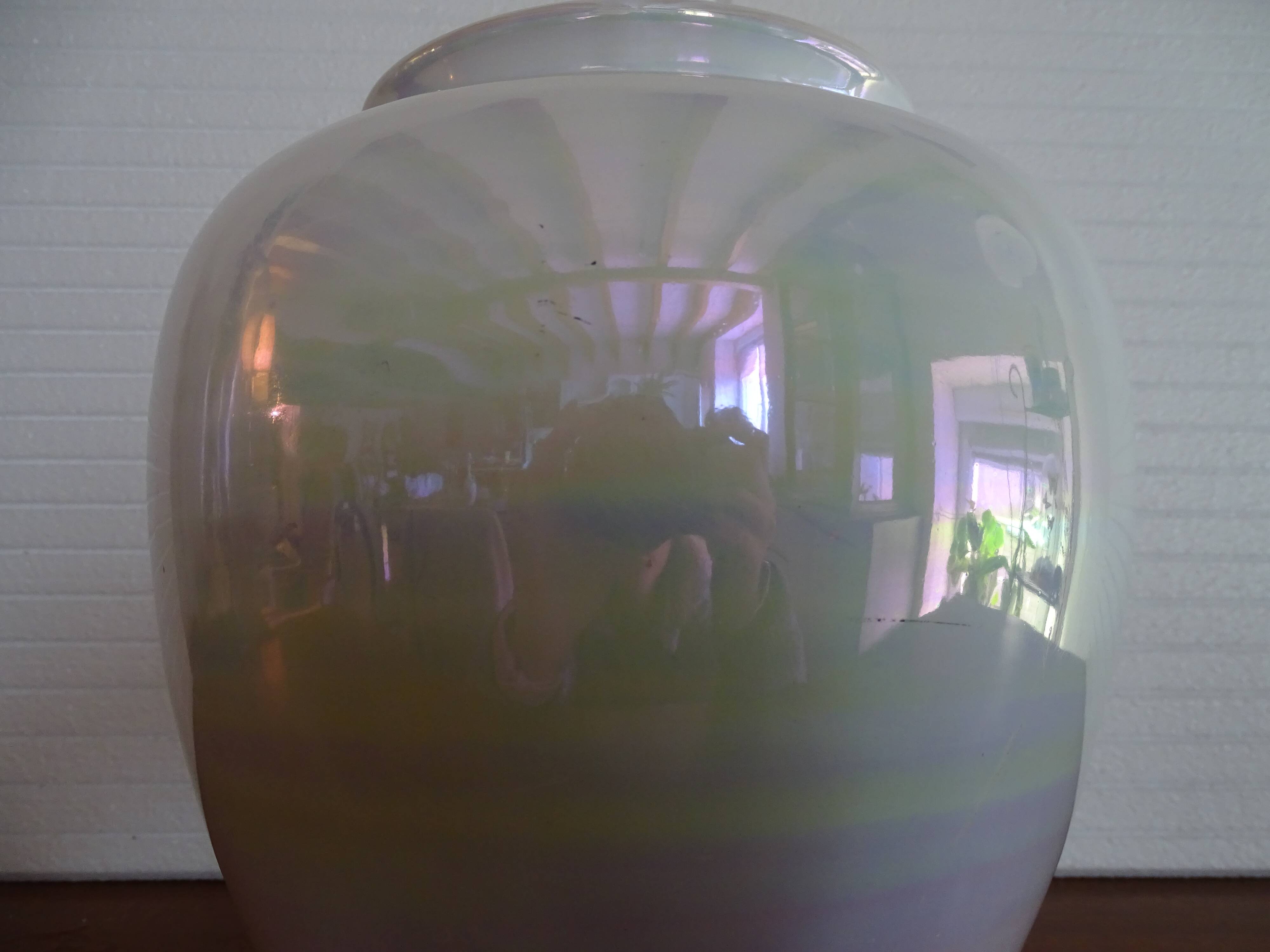 Iridescent earthenware vase, 1960