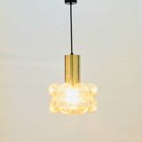 Mid-Century Modern Bubble Glass & Brass Ceiling Light by H. Tynell, 1960s