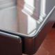 Vintage coffee table by Gianfranco Frattini for Cassina, grey lacquered beech.