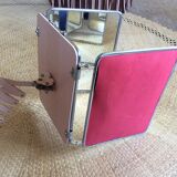 Barber's mirror on plinth 57x23cm