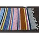 Vintage Turkish Oushak Handmade Wool Cotton Pink Runner Rug 89x266