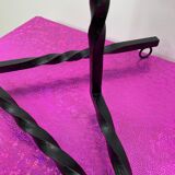 Ashtray on foot in artisinal wrought iron handmade vintage