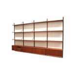Large vintage wall system designed by Poul Cadovius for Cado Denmark.