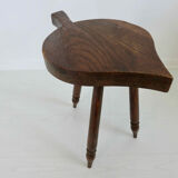Wooden "ace" tripod stool from the 50s 60s