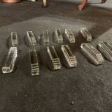 Series of 12 doors art deco crystal knives
