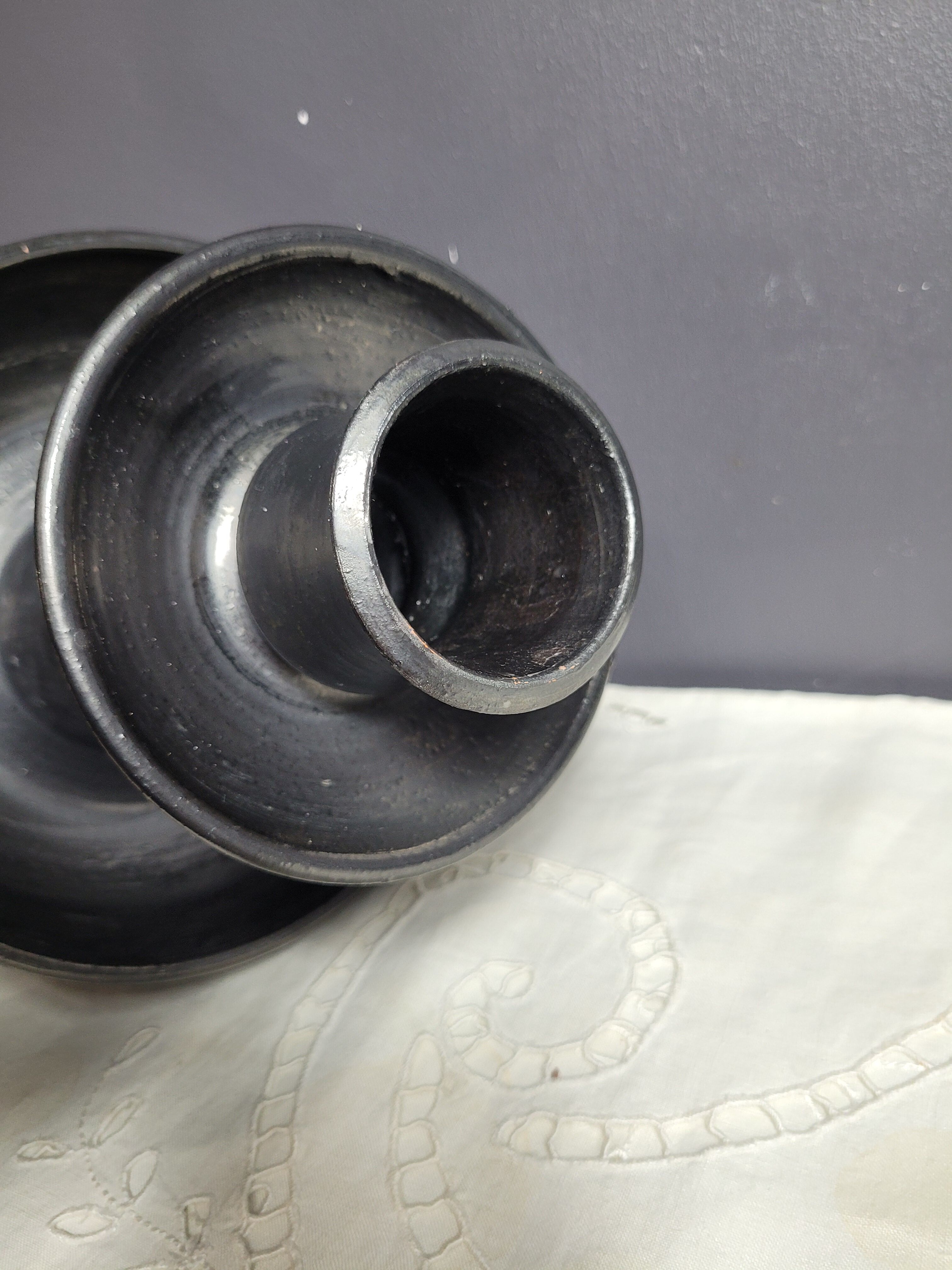 Jean Marais terracotta candlestick cup