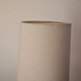 Lamp with blue opaline feet and textured conical lampshade 60s-70s
