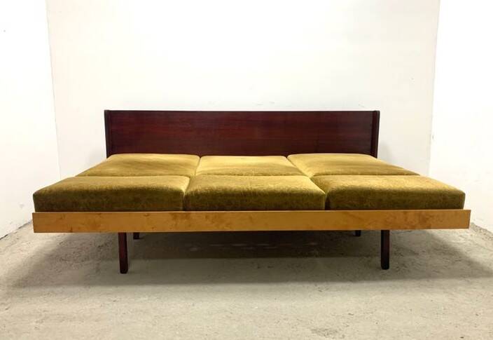 Jitona sofa bed, vintage czech 1960s