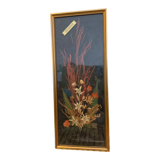 Gold frame dried flowers