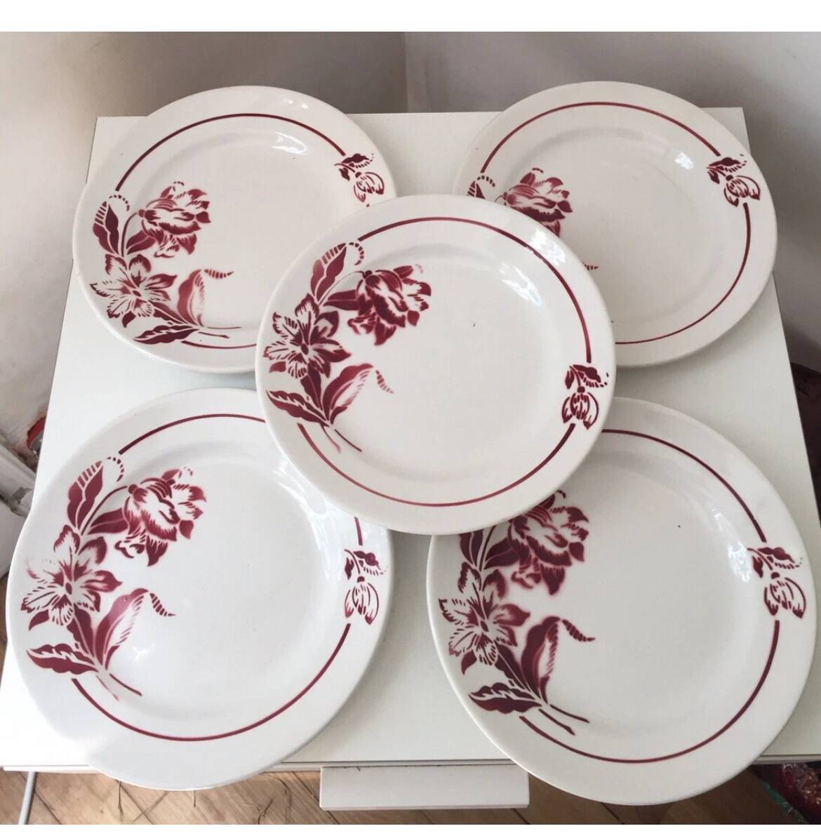Dessert plates, Denise Digoin Sarreguemines model